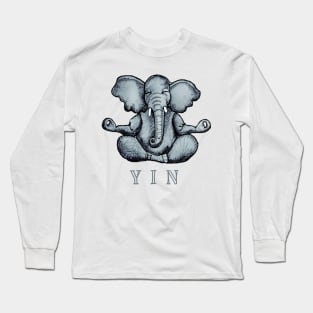 Yin Yoga Elephant Long Sleeve T-Shirt